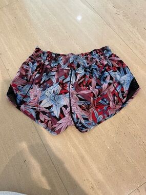 lululemon athletica Floral Athletic Shorts - Pink & Blue